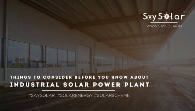 Industrial Solar Power Plant